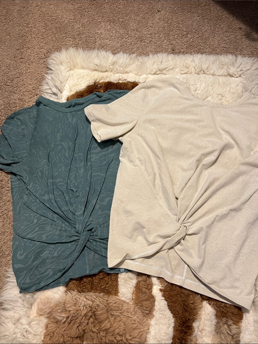 Lululemon Crescent tee x 2 size 4